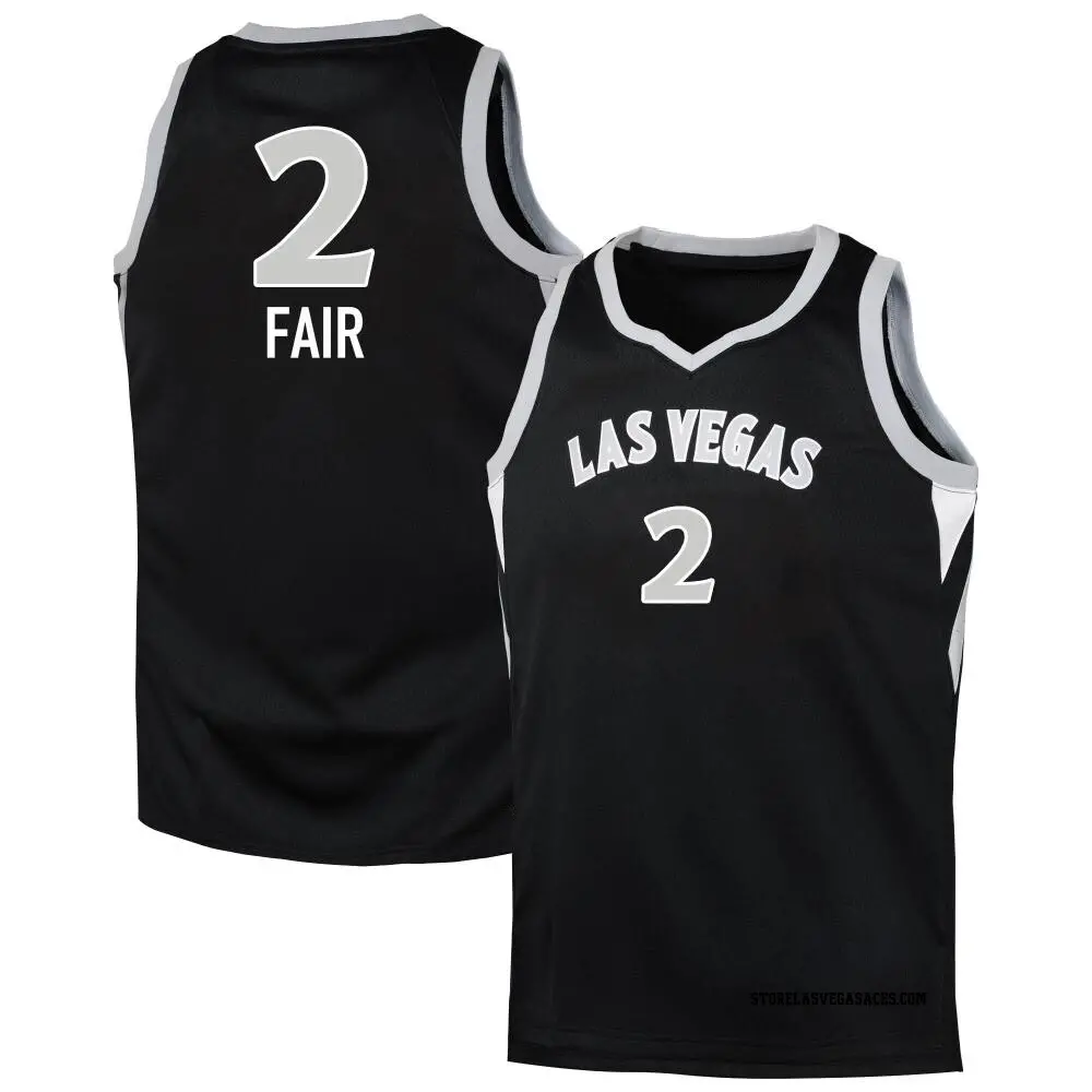 Men's Dyaisha Fair ＃2 Swingman Black Las Vegas Aces 2024 Explorer Edition Jersey