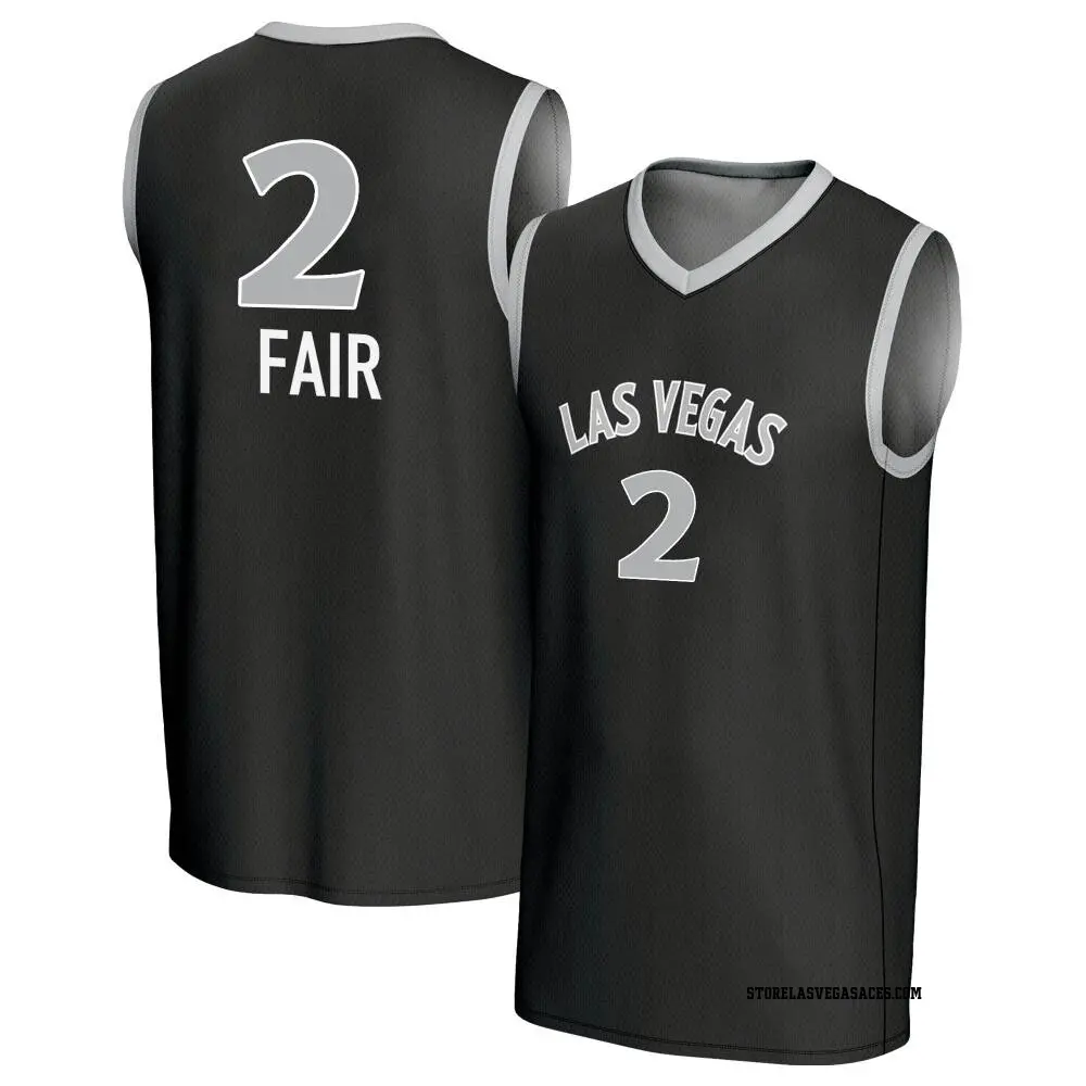 Youth Dyaisha Fair ＃2 Replica Black Las Vegas Aces Lightweight Jersey